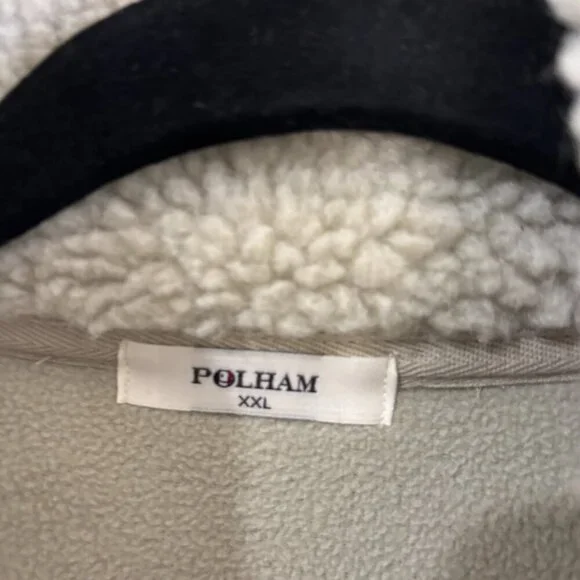 Polham Japan Sherpa Heavy Weight Jacket Front Pocket Beige Men XXL